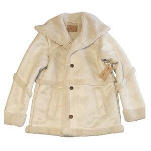 BearPaw Sherpa Suede Winter Coat